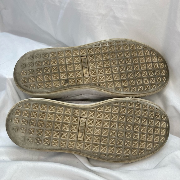 Puma Leather Basketball Court Shoes Size 7 (37.5) White - Picture 7 of 7